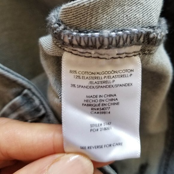 Cabi Gray Zip Skinny Jean - Size 6 - Picture 11 of 11